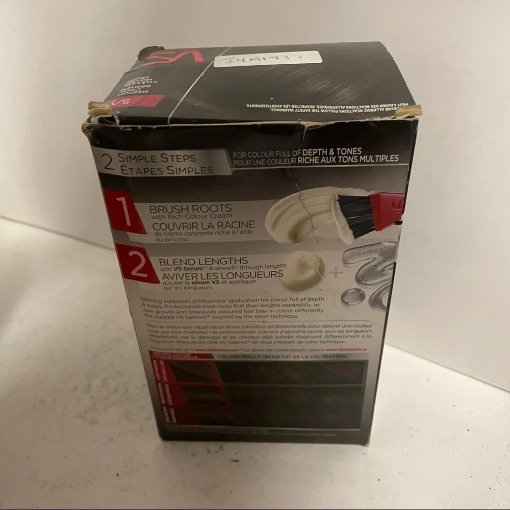 Vidal Sassoon Salonist Hair Treats Roots Kit 5/1 Medium Cool Brown